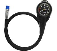 CRESSI Mini SPG W/Rubber Housing Vale 300 C Black (BAR) - Mini Pressure Gauge with Rubber Shell and HP Whip, Black, One Size, Unisex