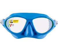 Cressi Kids Moon Snorkeling Mask, Blue/Lime, 5-10 Years