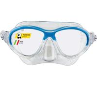 Cressi Moon Kid Snorkel Mask for Kids, Tempered Glass, Anti Splash Valve | Soft Silicone Seal, Flexible Lower Section, Smooth Inner Channel, For Swimming & Diving, Lightweight & Comfortable