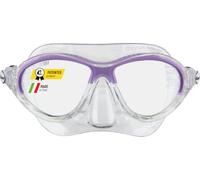 Cressi Moon Kid Snorkel Mask for Kids, Tempered Glass, Anti Splash Valve | Soft Silicone Seal, Flexible Lower Section, Smooth Inner Channel, For Swimming & Diving, Lightweight & Comfortable
