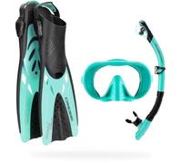 Cressi Musa Explorer Set Snorkeling Sets, Aqua Green, L/XL