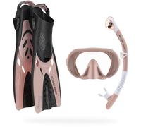 Cressi Musa Explorer Set Snorkeling Sets, Rose Gold, S/M