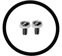 Cressi O-Ring + Case Back Screws Watch Style Computer, Black/Silver