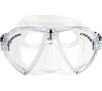 CRESSI Ocean - Mask Ocean or Combo Set Ocean Mask and Snorkel Gamma, One Size, Adults Unisex, Clear/Clear