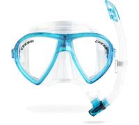 CRESSI Ocean - Single Ocean Mask or Combo Set Ocean Mask + Snorkel Gamma for Diving and Snorkeling, One Size, Adults