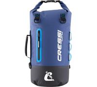 Cressi since 1946 - Ocelot Dry Bag - Unisex Dry Waterproof Bag for Sea, Boat and Water Activities, Available in Small, Medium and Large Sizes, Blue/Light Blue 20 L