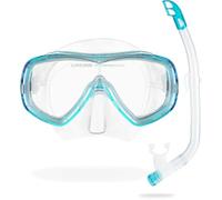 Cressi Kid's Ondina VIP Snorkelling Combo Set - Clear/Aquamarine