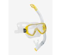 CRESSI Ondina Jr + Top Combo - Combo Set Diving Mask Ondina and Snorkel Top, Clear/Yellow, 7/13 years, Kid Unisex