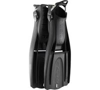 Cressi Origin LD Adjustable Open Heel Fins, Black, M/L