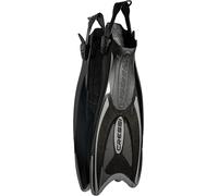 Cressi Palau Adjustable Open Heel Fins, Black/Titanium, M/L