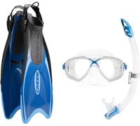 Cressi Palau Marea Bag Snorkelling Packages - Blue/Azure, Large/x-large (44/47)