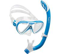 Cressi Pegaso & Iguana Mask & Snorkel Kits, Blue/White