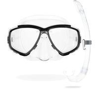 Cressi Perla/Mexico Mask and Snorkel - Black/Clear