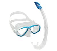 Cressi Perla + Mexico Mask and Snorkel Combo - Clear/Blue