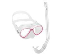Cressi Perla + Minigringo Junior Combo Mask and Snorkel - Clear Pink