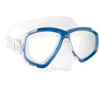 Cressi Perla Mask - Separate Glass Mask for Fishing, Freediving, Snorkelling and Diving, Unisex Adult, Transparent/Blue