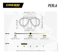 Cressi Perla Separate Glass Mask & Snorkel Set - Dry-Top Snorkel - Low-Volume Fit for Scuba - Quick Buckles for Diving Mask - Green - One Size