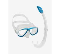 Cressi Perla + Mexico Mask and Snorkel Combo - Clear/Blue