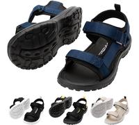 CRESSI Pete Sandal Black/Blue Navy 40 - Unisex Sandal Ideal for Summer Days at the Beach, Designed for Comfort and Practicality in Aquatic Environments, Black/Blue Navy, 40