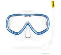 Cressi Piumetta Mini Island Junior Snorkeling Set Blue Kids