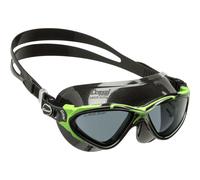 CRESSI Planet Goggles Black/Frame Lime Black - Premium Anti Fog Adult Swim Goggles Mask 100% Anti UV Black/Frame Lime Black, One Size