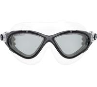 Cressi Planet Goggles Clear/Frame Black Silver Smoked Lens - Premium Anti Fog...