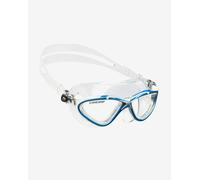 Cressi Planet Swimming Goggles White Blue with Clear Lenses