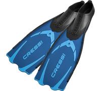 Cressi Pluma - Fin for Diving, Freediving, Snorkeling with Protection, Blue, UK 8.5/9.5