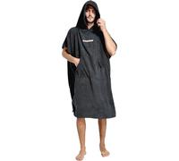CRESSI Poncho Robe Black L/XL 92x118 cm - Multipurpose Protective Poncho Bathrobe, Black, Unisex