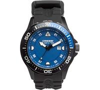 Cressi Professional Dive Watch with Mineral Glass XKS7647520, Black/Blue/Black Strap