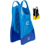 CRESSI Adult Swim Fins - Flexible Silicone for Comfortable and Durable Use, Blue/Azure, 43/45 - Pura: Designed in Italy