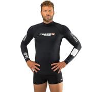 Cressi Rash Guard Man Long Sl Black Dive Center - Rash Guard Man Long Sl Long Sleeves Protective Material, in Special Elastic Fabric, UV Sun Protection (UPF) 50+