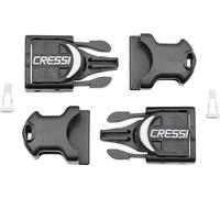 Cressi Reaction/Frog Plus Buckles Fins - Black