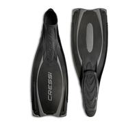 Cressi Reaction Pro Swim Fins - Black/Silver, 38/39 (5/6)