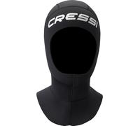CRESSI Resilient Long Hood 3mm S - Unisex Hood with Extended Collar in Black Double lined 3 mm Neoprene for Diving Snorkelling and Water Sports, S