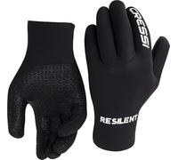 Cressi Resilient Gloves 3mm 2XL - Unisex Ultra Grip Gloves in Soft Neoprene 3mm Black, Diving Fishing Snorkelling Surf Paddle Kayak Swimming, 2XL