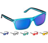 Cressi Rio Sport Sunglasses - Crystal Blue/Mirrored Lens Blue, Uni
