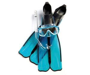 Cressi Rondinella Fins Plus Onda Mask Plus Gringo Snorkeling Kids Set 33/34 EU
