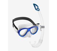 Cressi Samoa & Mexico - Combo Set Mask Samoa + Snorkel Mexico Diving and Snorkelling, Clear/Blue, One Size, Unisex Adult