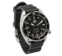 Cressi Sea Lion Watch Silver/Black 300m - Professional Unisex Diving Watch, Limited Edition 100% Swiss Made, Water Resistant to 300 Metres