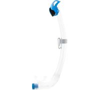 Cressi Seal Dry Snorkel, Tube equipped with Innovative Closed Cell System, ideal for Freediving and Snorkelling, Clear/Azure, One Size Unisex