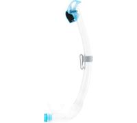 Cressi Seal Dry Snorkel, Tube equipped with Innovative Closed Cell System, ideal for Freediving and Snorkelling, Clear/Aquamarine, One Size Unisex