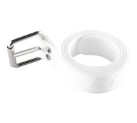 CRESSI Serpent Silicone Marseillaise Belt White - Silicone Marseillaise Weight Belt for Free Diving, Spear Fishing, Quick Realease Buckle, White, One