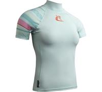 Cressi Shield Lady Rash Guard Short/SL Aquamarine Pink- Rash Guard Short Sleeve Protective for SUP and Water Sports, Aquamarine/Pink, XL/5, Womans