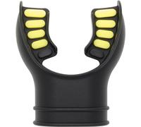 CRESSI Silicone Mouthpiece 2 Tone Black/Yellow - Pure Hypoallergenic Silicone Mouthpiece for Scuba Regulator, Bicolor Black/Yellow, One Size, Unisex