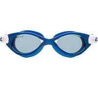 CRESSI since 1946 - Flash Compact - Compact Goggles with Separate Lenses perfect for Swimming Pool Snorkelling and Triathlon, Anti Fog_Scratch_UV Protection - Blue Metal/White_Smoked Lenses - One Size