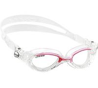 Cressi Lady Flash Goggles - Separate Eyepiece Swimming Goggles with Fogproof, Scratchproof, Anti-UV Lenses, Clear/Frame Clear Pink - Clear Lens, One Size