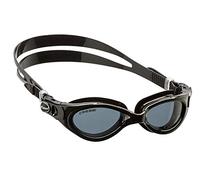 Cressi since 1946 - Flash Compact - Compact Goggles with Separate Lenses perfect for Swimming Pool Snorkelling and Triathlon, Anti Fog_Scratch_UV Protection - Black/Grey_Smoked Lens - One Size