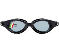 Cressi since 1946 - Flash Compact - Compact Goggles with Separate Lenses perfect for Swimming Pool Snorkelling and Triathlon, Anti Fog_Scratch_UV Protection - Black/Grey_Smoked Lens - One Size