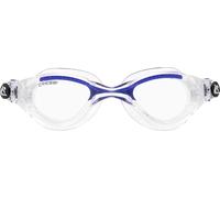 Cressi Man Flash Goggles - Separate Eyepiece Swimming Goggles with Fogproof, Scratchproof, Anti-UV Lenses, Clear/Frame Clear Blue - Clear Lens, One Size